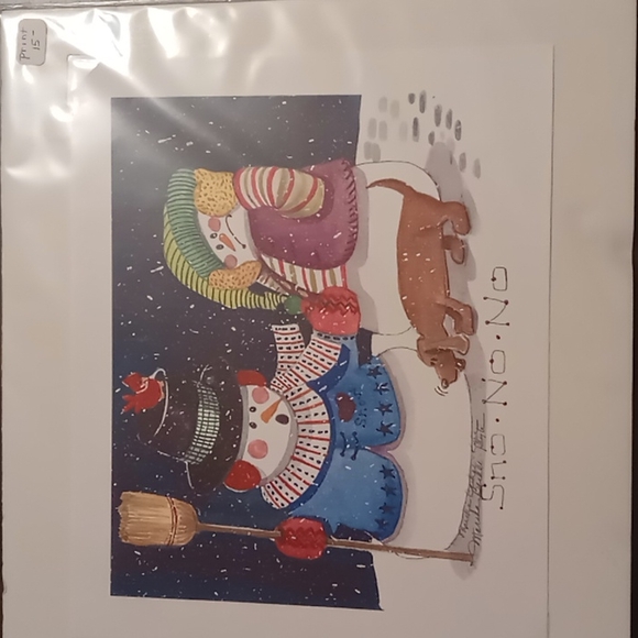 marsha becker-kyle Other - Signed Sno No No Print by Marsha Becker-Kyle